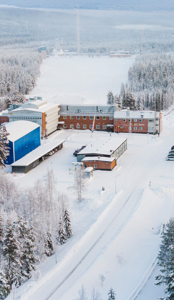 Esrange Space Center in winter